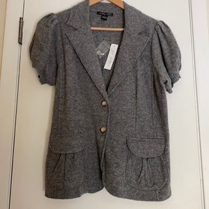 NEW large lambs wool short sleeved washable jacket